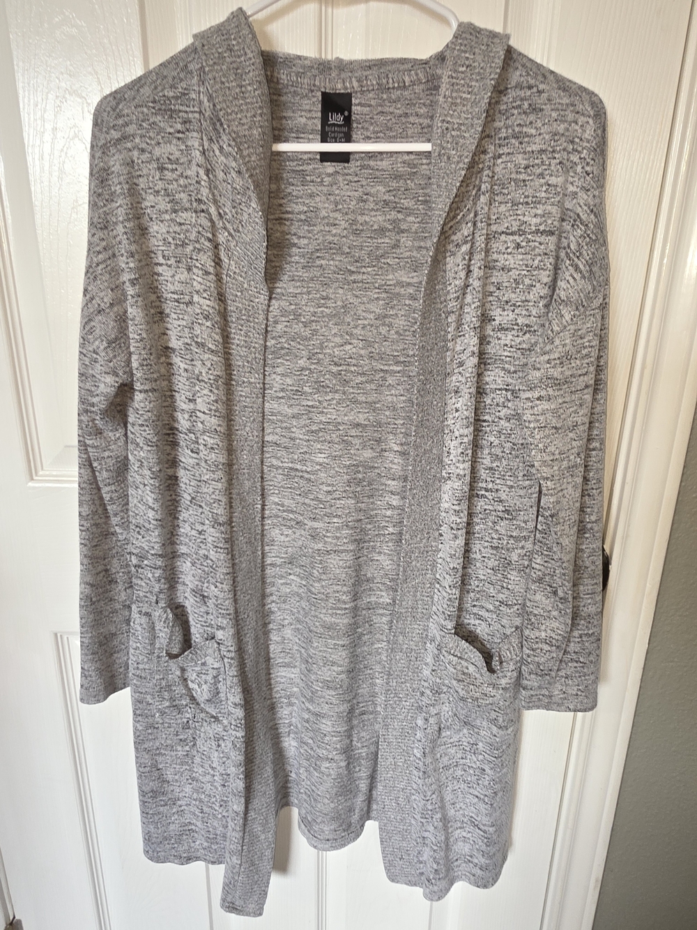 Lilly Pulitzer Heather Gray Open-Front Cardigan